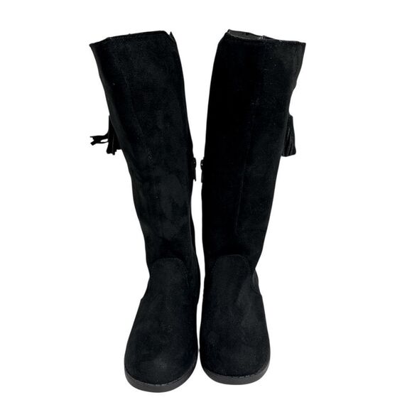 Cat & Jack Black Knee-High Boots NWOT - Picture 1 of 6